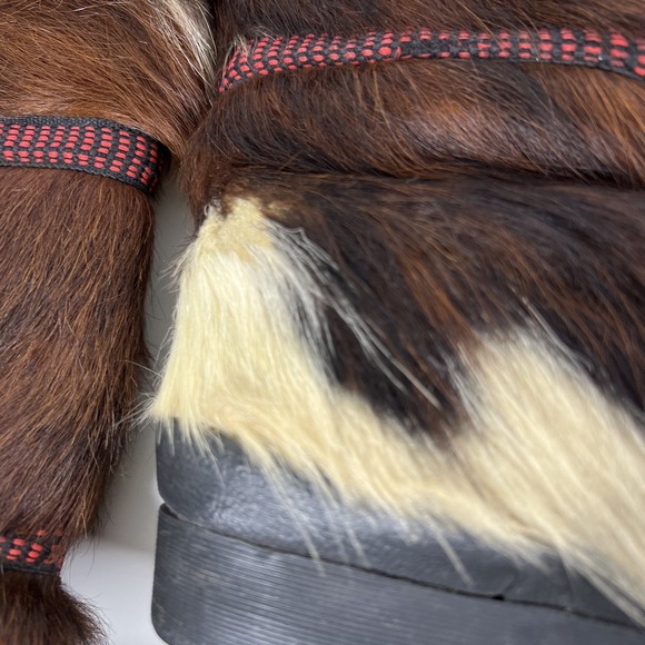 60's 70's GOAT FUR APRES SKI BOOTS Jean-Claude Killy By Wolverine Made In France - Picture 16 of 16